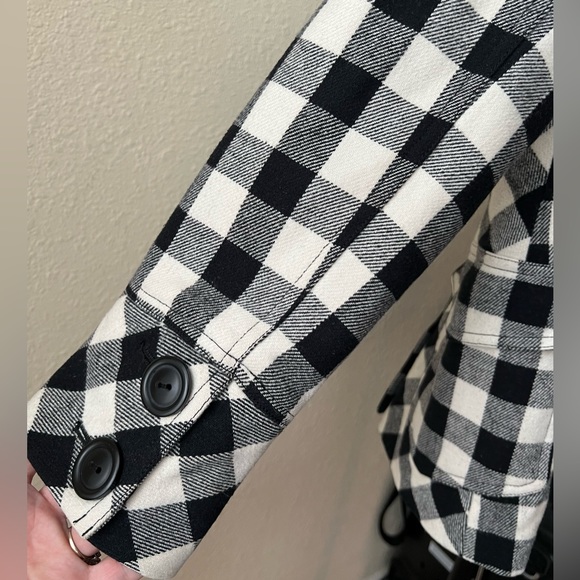 Forever Women's Plaid Double‑Breasted Peacoat - Picture 4 of 12